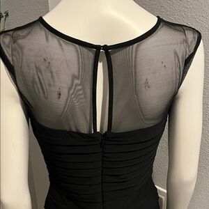 Elegant Black Sleeveless size 6 with embellished neck line bodycon sexy style
